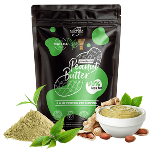 Nustino – Erdnussbutter in Pulverform – Matcha (ohne Zuckerzusatz) 400 g