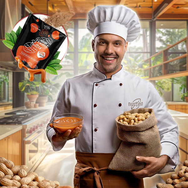 Nustino – Erdnussbutter in Pulverform – Salted Caramel (ohne Zuckerzusatz) 400 g