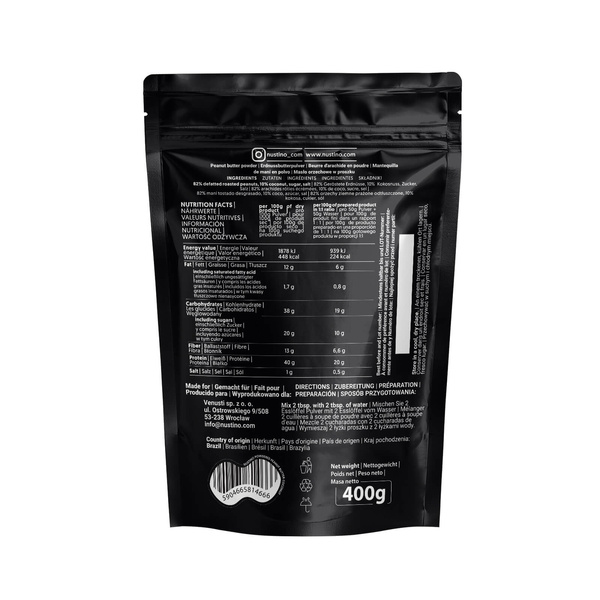 Nustino - Erdnussbutter in Pulverform - Kokosnuss 400g