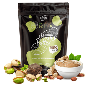 Nustino – Powdered Peanut Butter – Pistachio & Chocolate (no sugar added) 400g