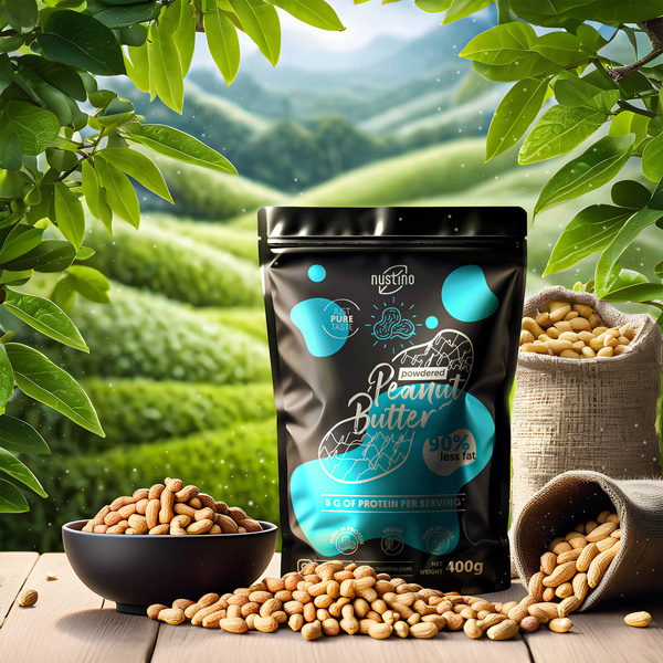 Nustino - Erdnussbutterpulver 2x400g